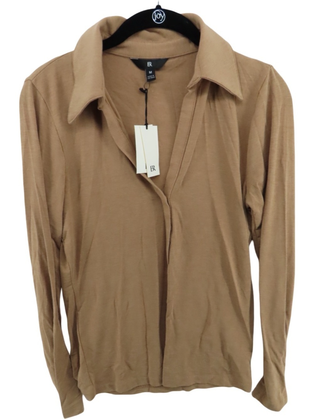 NWT Banana Republic Lightweight Blouse Top Camel Tan Size M